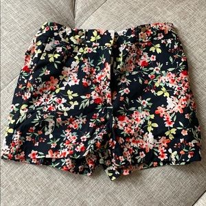 New Zara Basic Floral Bermuda Shorts